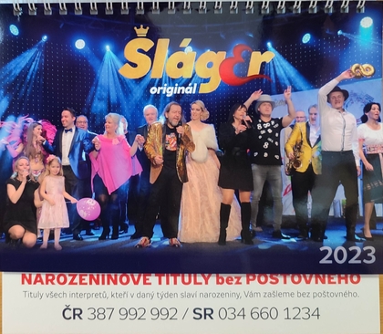 Šlágr Kalendář 2023 + dárek