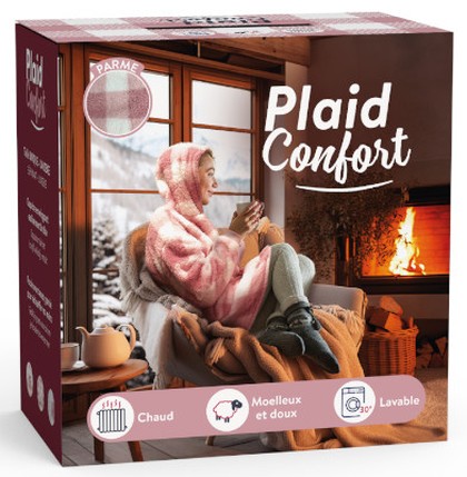 Plaid Comfort růžový